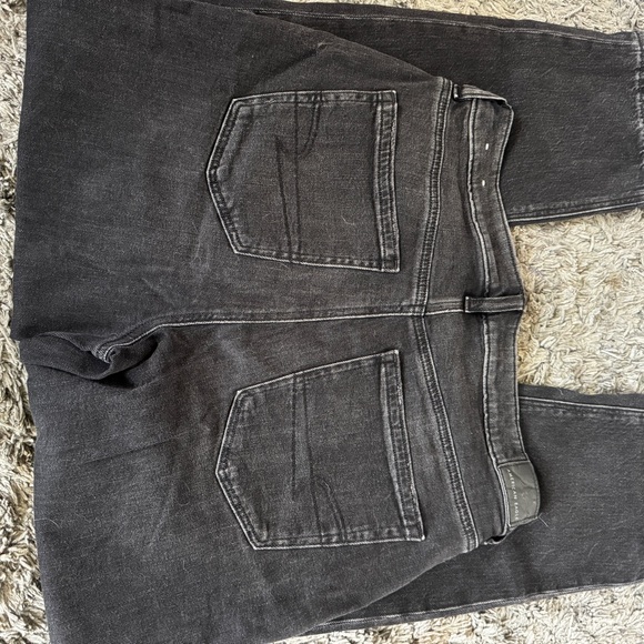 American Eagle Outfitters Women's Black Straight Leg Pants - Picture 2 of 3